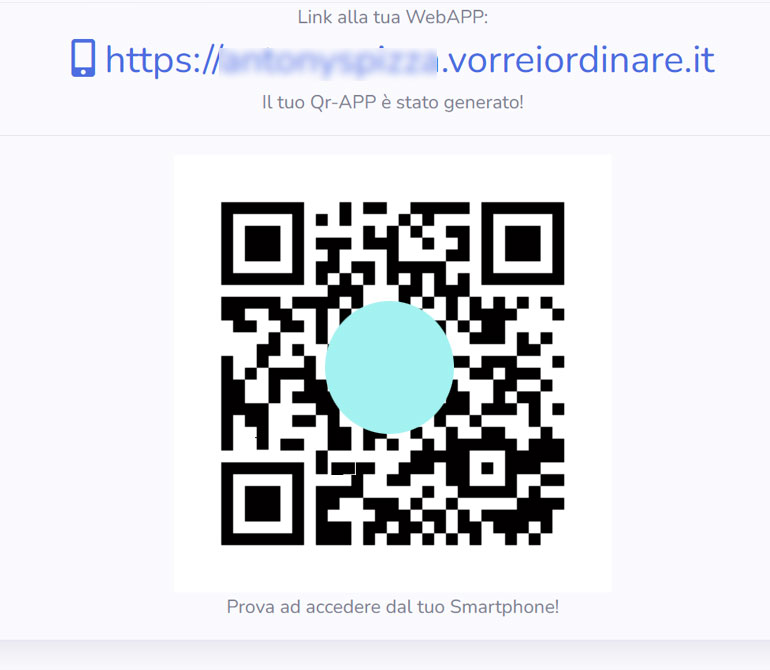 Il cliente ordina da QR o link