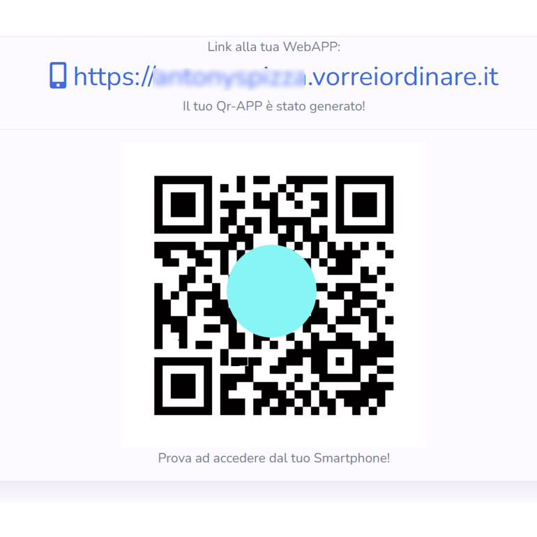 Il cliente ordina da QR o link