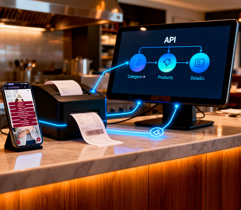 API e integrazioni menù digitale
