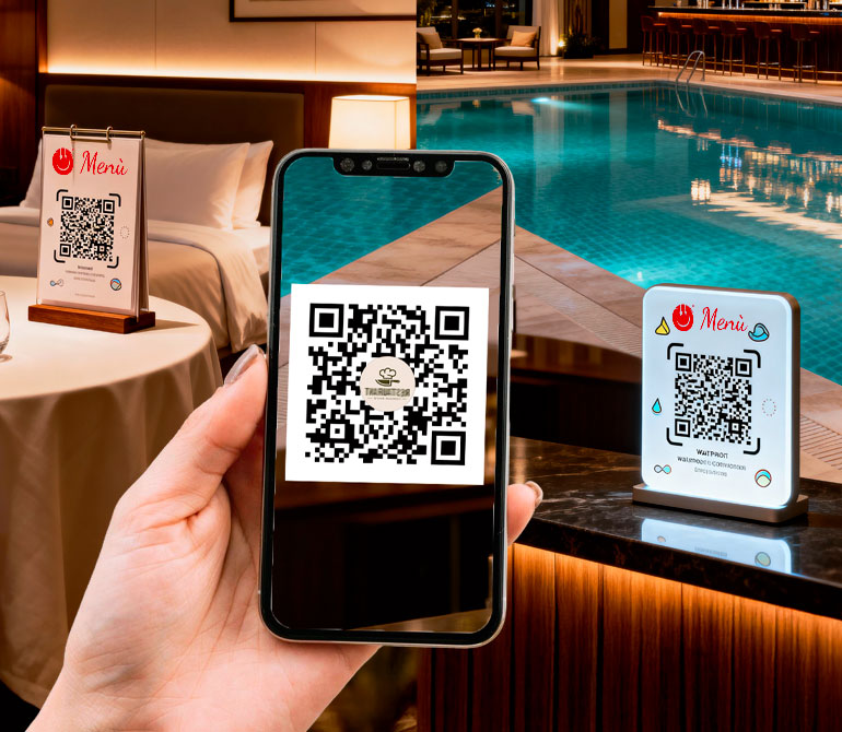 QR code per tavoli e camere