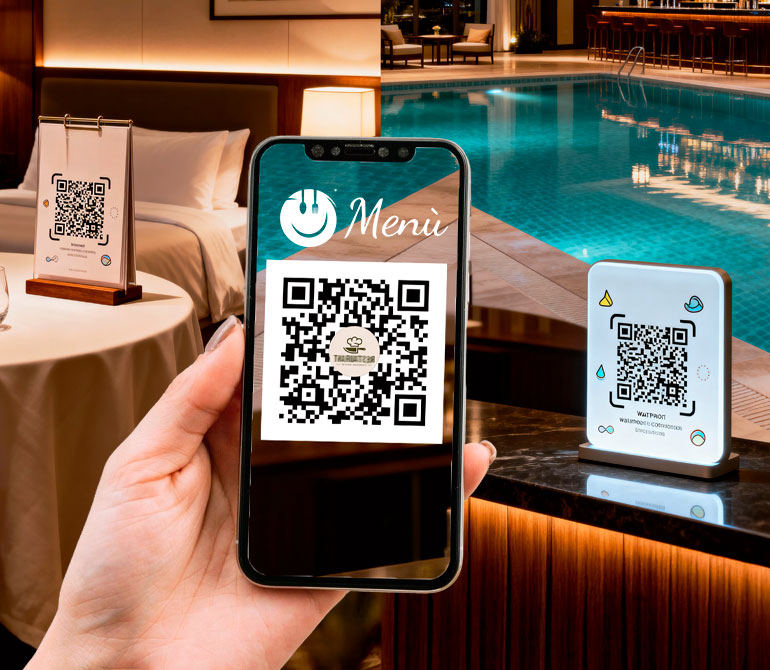 Il cliente apre il menù dal QR