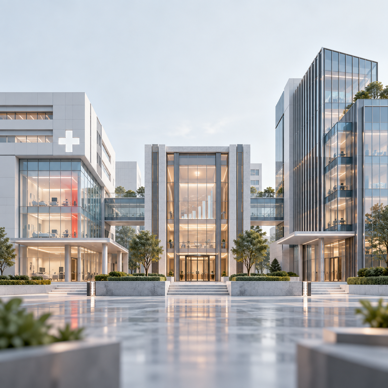 Healthcare, financial and corporate buildings