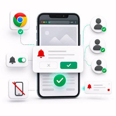 Consenso browser notifiche push Willy Push